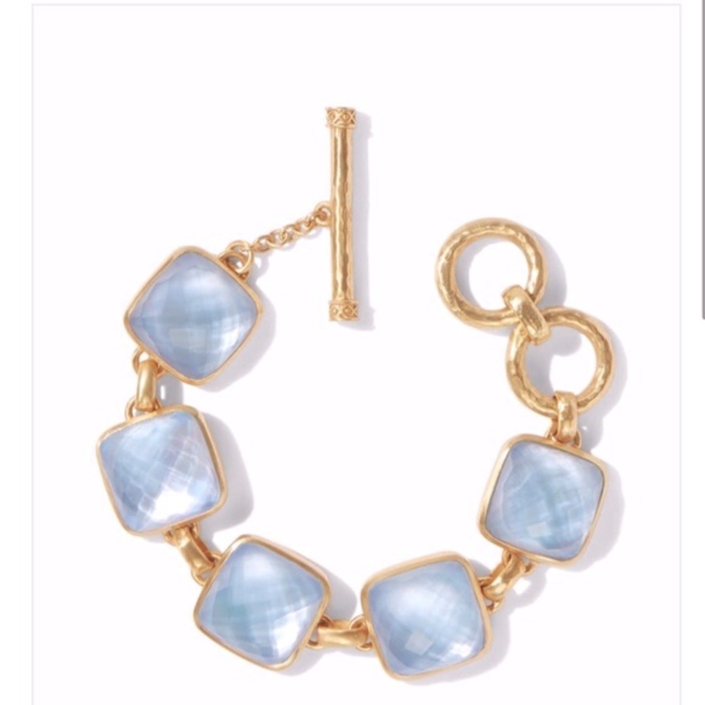 Julie Vos Savoy Demi Chalcedony Stone Bracelet